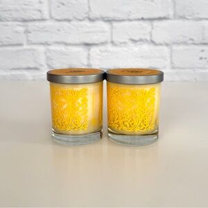 New Lemongrass Lemon Peel Soy Candles Aromatherapy (x2)